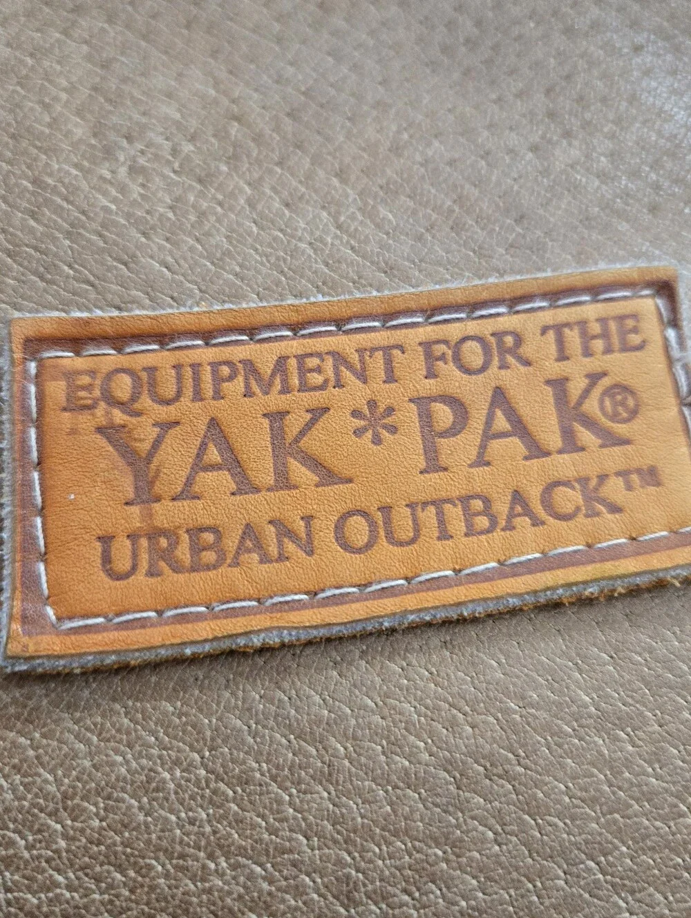 YAK PAK Leather Saddle Bag Vintage